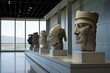 The symbolic sculptures at the Acropolis Museum in Athens, Greece.