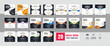 © Pavel - Unique client testimonial set or creative customer feedback social media post web banner template bundle, Customer service feedback or client review design vector layout
