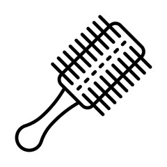 Poster - Hair brush icon line icon