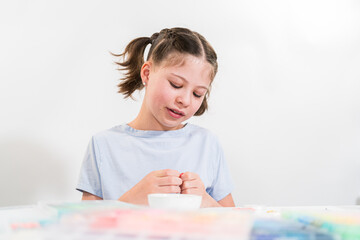 Wall Mural - Colorful Clay Beads Set for Creative Kids' Bracelet Making