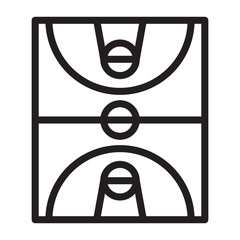 Sticker - Basketball court icon