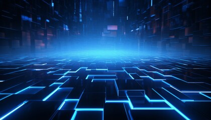 modern hi-tech background. blue futuristic background. digital concept background.