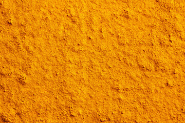 Poster - Background made of turmeric root powder, with copy space