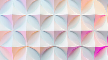 Wall Mural - Abstract holographic pattern with simple geometric symmetry background.