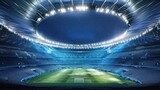 Fototapeta Sport - Create a stadium with retractable roofing, smart seating that adjusts for different events, and energy-efficient lighting. Incorporate advanced facilities 
