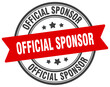 © BHM - official sponsor stamp. official sponsor label on transparent background. round sign
