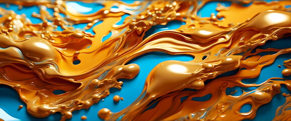 Wall Mural - abstract liquid design background generative AI