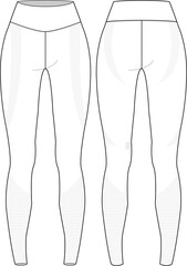 Seamless legging vector