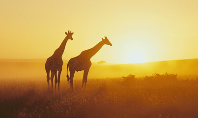 Wall Mural - Giraffes