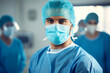 © Tetiana - Highly skilled surgeon doctor in operation room after hard successful operation Generative AI