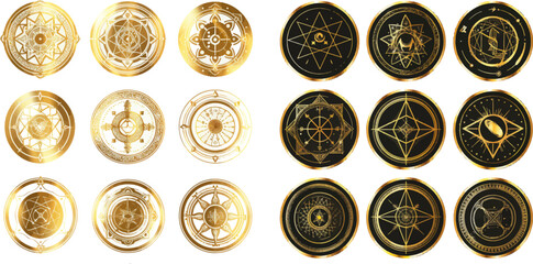 Spiritual mystical ornament, astrology and witchcraft