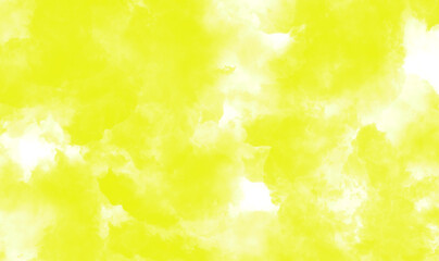 Wall Mural - Yellow smoke texture on white  background