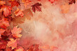 Beautiful autumn maple leaves around the frame
