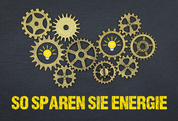 Canvas Print - So sparen Sie Energie	