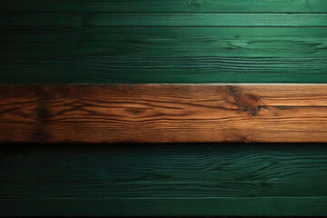 Green and Brown Painted dark dirty look wood wall wooden plank board texture background with grains and structures