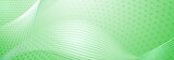 Fototapeta Kuchnia - Abstract background made of halftone dots and thin curved lines in light green colors