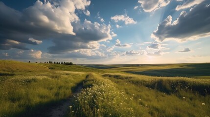 Wall Mural - Beautiful natural landscape in the summer time