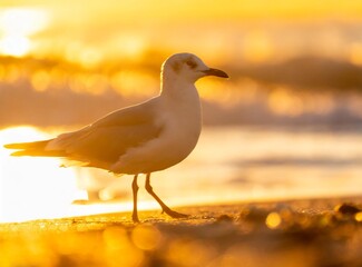 Seagull on the beach