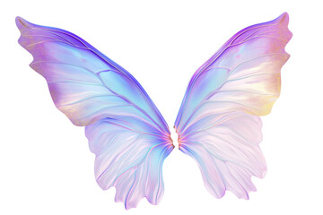 a fantasy fairy wings isolated on a transparent background