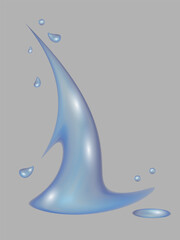 Wall Mural - Set of vector transparent 3d bubbles on gray background. Set of abstract soap or glass bubbles.	