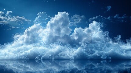 Aufkleber - An isolated transparent smog or fog effect. White modern cloudiness, mist or smog background.