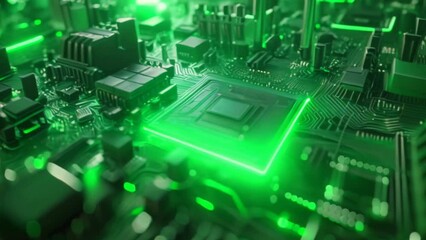 Aufkleber - Abstract electronic circuit board background with computer, technology, components, digital network background representing business and technology in the digital age.
