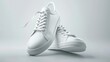 3D model of white sneakers.