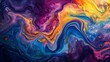 dynamic fluid art with vibrant swirls and abstract flow