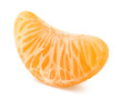 One peeled piece of mandarin, tangerine or clementine