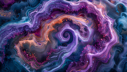 Wall Mural - Starry nebula in outer space, abstract galaxy background, universe exploration concept