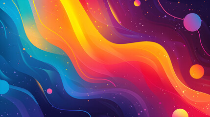 Wall Mural - Colourful abstract gradient background