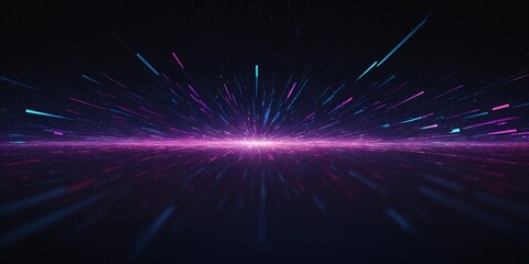 night starry sky. meteor stream, abstract space background. falling bright stars, speed of light, co