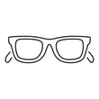 © Oleh - glasses icon isolated on white background, vector illustration.