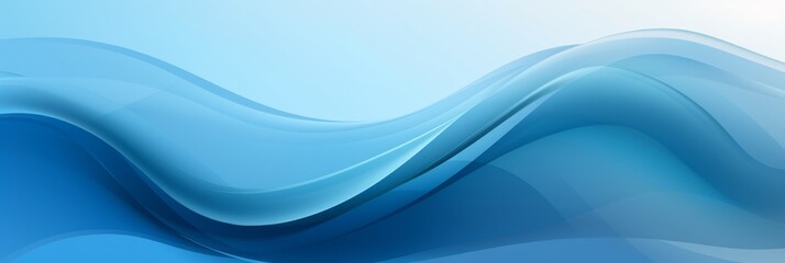 Wall Mural - blue background with waves,banner