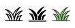© AbtoCreative - Multipurpose grass vector icon in outline, glyph, filled outline style. Three icon style variants in one pack.