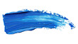 blue oil paint brush stroke, cutout, png isolated transparent background