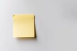  isolated shot of blank yellow sticky note on white background 
