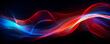 Dynamic waves of vibrant colors cascade across a deep black background, creating a striking visual display. Dynamic bright smoke and light particles. Banner. Copy space