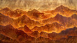 Layered wood art depicting mountain landscape. Decorative wooden wall panel. Design for interior decoration and print
