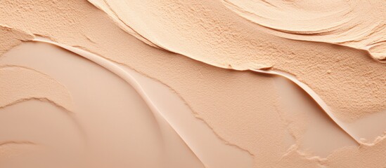 liquid foundation with brush, close up