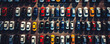 © amazingfotommm - A many new cars different colour on the parking.