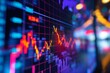 © Ifti Digital - Close-Up View of a Stock Chart on a Wall, A chart that displays the various factors influencing the stock market, AI Generated