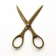 vintage scissors isolated on a white background.
