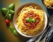 Teller Spaghetti Bolognese