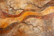 abstract organic brown wallpaper background illustration. curved warm earth tones in lines and waves flowing like rivers or roots as natural ground surface design connection concept. 
