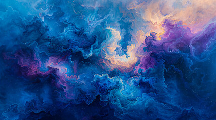 Wall Mural - Galactic nebula in space, colorful universe background, abstract astronomy and cosmos