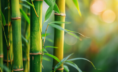 Poster - Bamboo Elegance: Nature's Textured Splendor
