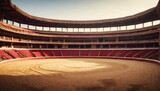 Empty round bullfight arena