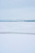 By Lake Mjosa at Evjua, Totenvika, a winter day in March.