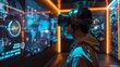 © olive.gallery - A cutting-edge ARVR development studio creating immersive experiences for training and education  AI generated illustration